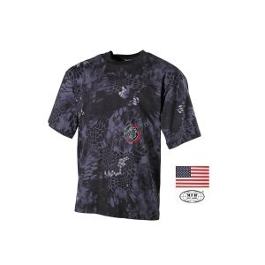 T-shirt Maglia Maglietta Girocollo Militare Manica Corta Serpente Nero  Halbarm Snake Black Art. 00105N