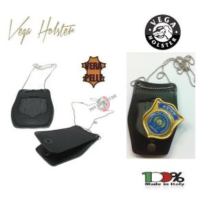 Porta Placca Doppio Uso Collo - Cintura A.E.O.P. Placca Estraibile Vega Holster Italia Art. 1WB-AEOP