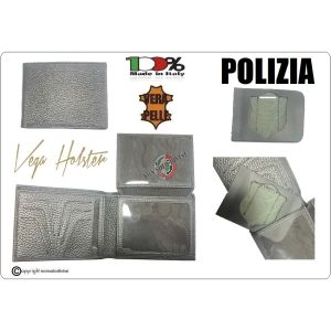 Portafoglio Portadocumenti Neutro Con Predisposizione Polizia  LIBERA VENDITA Vega Holster Italia Art. 1WG-POLIZIA