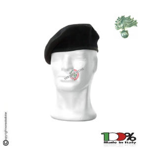 Basco Spagnolo Nero o Blu  con Fregio Carabinieri CC Metallo FAV o DIADEMA  Italia  VENDITA RISERVATA Art.CC-BN