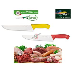 Coltello Professionale Francese cm 22 Giallo Rosso Sanelli Linia Lario Italia Cuochi Chef Approvato dalla F.I.C. Federazione Italiana Cuochi Art. 100722