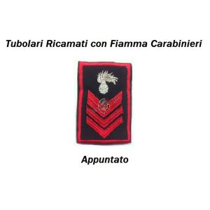 Gradi Tubolari Carabinieri Ricamati con Fiamma New Appuntato non più in uso Art.CC-T3
