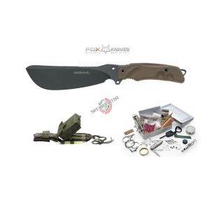 Coltello Lama Fissa Militare Combattimento Fox FKMD  Parang Bushcraft Jungle Fox Maniago Art. FX-0107153