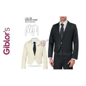 Spencer Cameriere Barista Uomo Antimacchia Giblor's Art. 182