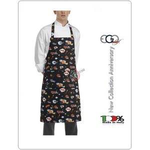 Grembiule Cucina Pettorina con Tascone cm 90x70 Pop Art Art.6103143A