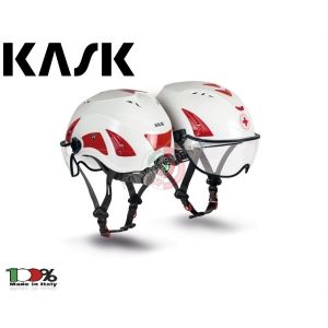 Casco Protezione Bianco OPERATORI CRI Croce Rossa Italiana Infermieri Soccorritori ecc.. KASK ITALIA Art. WHE00007-201