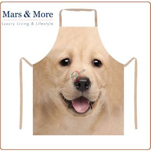 Grembiule con Pettorina Professionale Immagine Labrador Biondo Mars & More Art.7165853