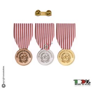 Medaglia Merito Polizia di Stato PS Oro argento Bronzo Art. FAV-33