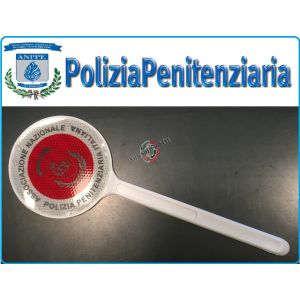 Paletta Segnaletica Ambo le Parti Rosse Associazione Nazionale Polizia Penitenziaria A.N.PPE. Modello NUOVO  Art. ANPPE-NEW