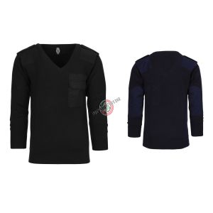 Pullover Maglione Ufficio Collo a V Nero Marina Security Vigilanza Polizia GPG IPS Sicurezza Privata  Art. 131335