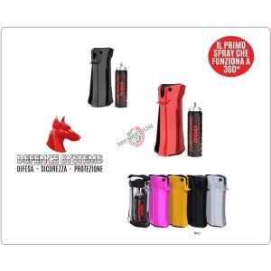 Spray Peperoncino Novità  JUBILEUM 360 Potentissimo Defend Sistem Libera Vendita NERO Polizia Carabinieri Guardie Giurate Libero Trasporto  Art. 99900