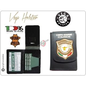 Portafoglio Portadocumenti con Placca Corpo Guardie Ecologiche D'Italia New Vega Holster Italia  Art. 1WD142