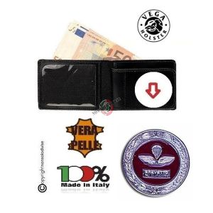 Portafoglio con Placca Estraibile Brigata Paracadutisti Folgore Prodotto Ufficiale Vega Holster Art. 1WE93