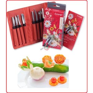 Set di Coltelli da Intaglio Professional 8 pezzi Triangle 90 818 08 02 Art.5250045