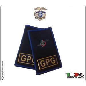 Tubolari Bordo Azzurro Plastificato Guardia Particolare Giurata GPG Art.NSD-GPG