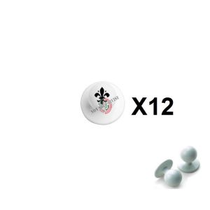 Bottone Bottoni Funghetto Per Giacca Cuoco Chef Giglio Fiorentino Ego Chef Nuovo Confezione 12 pezzi Art. 7400423L