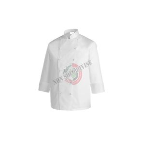 Casacca Giacca Cuoco Chef Professionale Manica Lunga Bianca Personalizzabile con Ricamo Art.2008001A