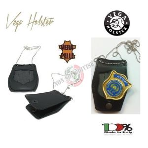 Porta Placca Doppio Uso Collo - Cintura A.E.O.P. Placca Estraibile Vega Holster Italia Art. 1WB-AEOP