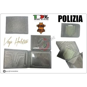 Portafoglio Portadocumenti Neutro Con Predisposizione Polizia  LIBERA VENDITA Vega Holster Italia Art. 1WG-POLIZIA