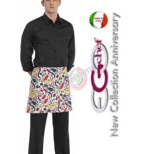 Grembiule Falda Banconiere Con Tascone Spezie cm 40x70 Ego Chef Art. 6100108A