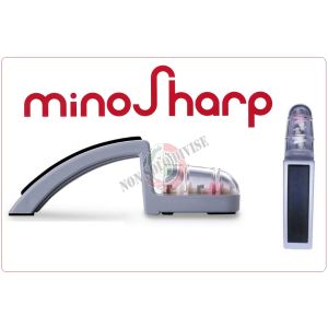 Minosharp ACQUA Affilatore per Coltelli Universale GLOBAL NERO ROSSO 220 / BR Art.220/GB