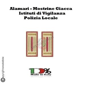 Alamari Giacca Bordo Cermesi Vigilanza Sicurezza Polizia Locale GPG IPS Guardie Giurate  Art. NSD-A1
