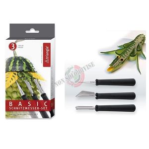 Set di Coltelli da Intaglio, 3 pezzi Triangle 90 857 03 02 Basic Frutta Verdura Ortaggi Art. 908570302