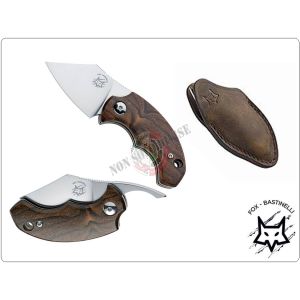 Coltello Fox Knives Dragotac BB Ziricote Knife Ziricote Wood Non Locking Folder Made In Italy Art.FX-519ZW