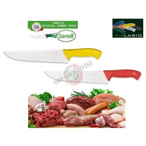 Coltello Professionale Francese cm 22 Giallo Rosso Sanelli Linia Lario Italia Cuochi Chef Approvato dalla F.I.C. Federazione Italiana Cuochi Art. 100722