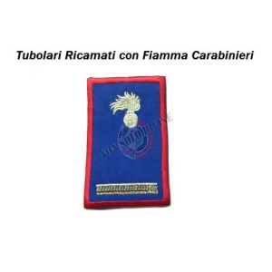 Gradi Tubolari Estivi Carabinieri Ricamati con Fiamma New Maresciallo non più in uso Art. CC-TA7