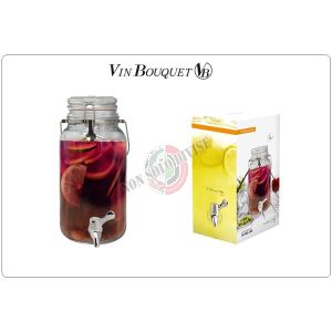 Dispenser in Vetro per le Vostre Creazioni 15 x 15 x 31,5 cm Vin Bouquet Art.FIH168
