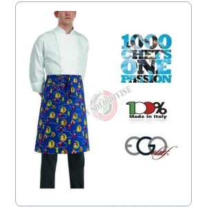 Grembiule Falda Banconiere Con Tascone Owls gufi cm 70x70 Ego Chef Italia Art.6101142A