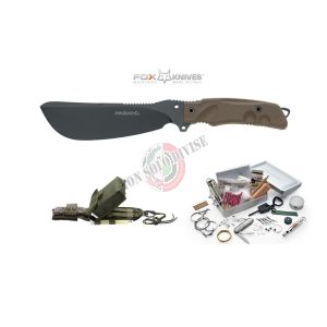 Coltello Lama Fissa Militare Combattimento Fox FKMD  Parang Bushcraft Jungle Fox Maniago Art. FX-0107153