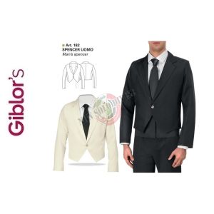 Spencer Cameriere Barista Uomo Antimacchia Giblor's Art. 182