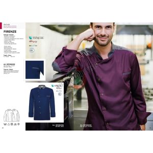 Giacca Cuoco Chef FIRENZE Possibilità di Personalizzazione con Nome Ricamato Giblor’s Art.18P08G036