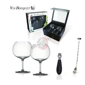 Set Completo Gin Tonic Vin Bouquet VB Idea Regalo Natale Festa Art. FIC002SET