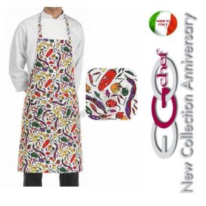 Grembiule Cucina Pettorina con Tascone cm 90x70 Spezie  Art. 6103108