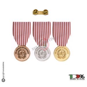 Medaglia Merito Polizia di Stato PS Oro argento Bronzo Art. FAV-33