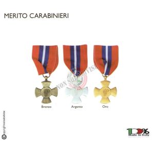 Medaglia Croce Al Merito Carabinieri Metallo 3D CC Prodotto Ufficiale Art. FAV 25