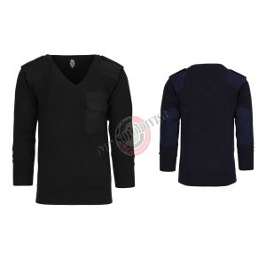 Pullover Maglione Ufficio Collo a V Nero Marina Security Vigilanza Polizia GPG IPS Sicurezza Privata  Art. 131335