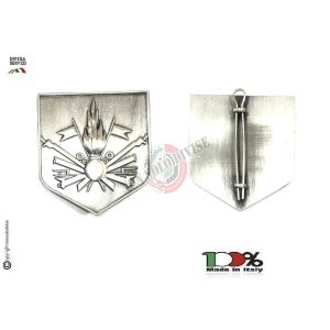 Fregio Basco Militare Metallo Multinational CIMIC esercito Italiano Prodotto Ufficiale Art. NSD-F-40