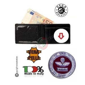 Portafoglio con Placca Estraibile Brigata Paracadutisti Folgore Prodotto Ufficiale Vega Holster Art. 1WE93