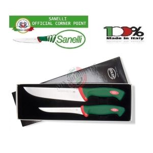 Confezione Coltelli Professionali Francese cm 22 Disosso cm Sanelli Italia Cuoco Chef Ristorante Idea Regalo Art. 900602