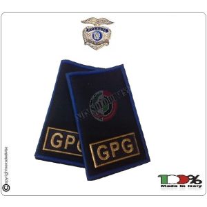 Tubolari Bordo Azzurro Plastificato Guardia Particolare Giurata GPG Art.NSD-GPG