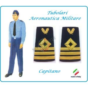 Gradi Tubolari Canuttiglia Ricamato Capitano Aeronautica Militare Novità Ruolo delle Armi Art.AERO-17