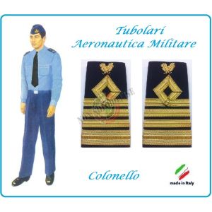 Gradi Tubolari Canuttiglia Ricamato Colonello Aeronautica Militare Novità Ruolo delle Armi Art.AERO-15