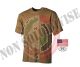 T-shirt Maglia Maglietta Militare Girocollo Manica Corta Tan Sabbia  Art. 00103R