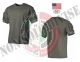 T-shirt Maglietta US  Manica Corta Verde OD  con Tasche Manica MFH Art. 00121b