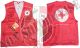 Gilet Multitasche Smaniato New Safari Rosso Con Ricami Croce Rossa Italiana C.R.I. Art. 987532CRI