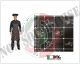 Grembiule Cucina Pettorina cm 90x70 Cuochi Stilizzati Bianchi Colombo Mario Italia Art. 0220765